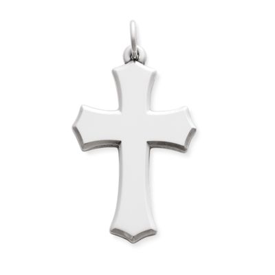 Beveled Clechee Cross Pendant