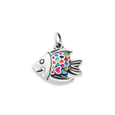 Enamel Happy Fish Charm