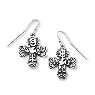 La Primavera Cross Dangle Earrings