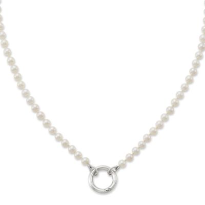 Cultured Pearl Changeable Charm Necklace