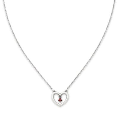 Dancing Gemstone Heart Necklace