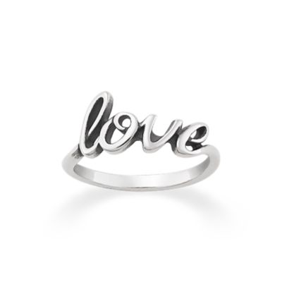 "Love" Script Ring
