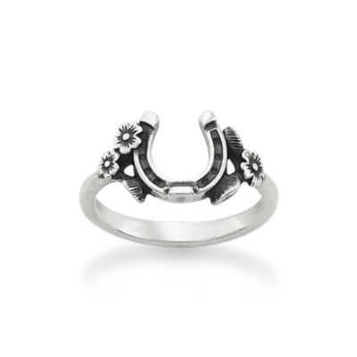 Floral Horseshoe Ring